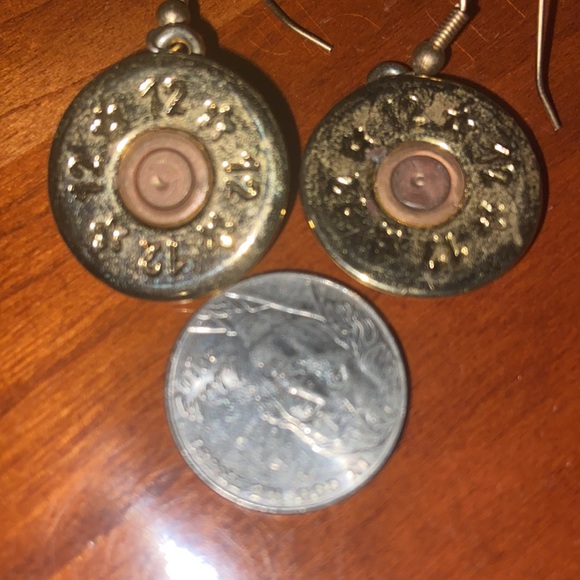 Lizzy Js Bullet Shell Drop Earrings - Picture 3 of 3